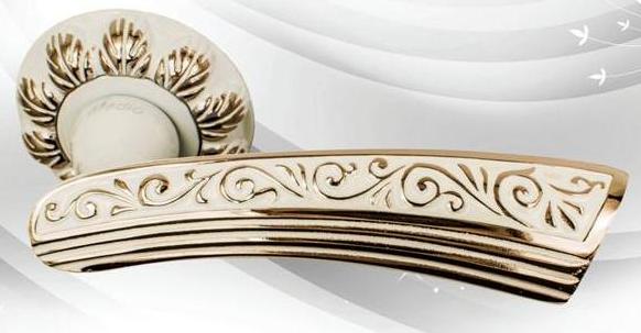 Ручка  Медио 55-305 GPW белый/золото  [10]